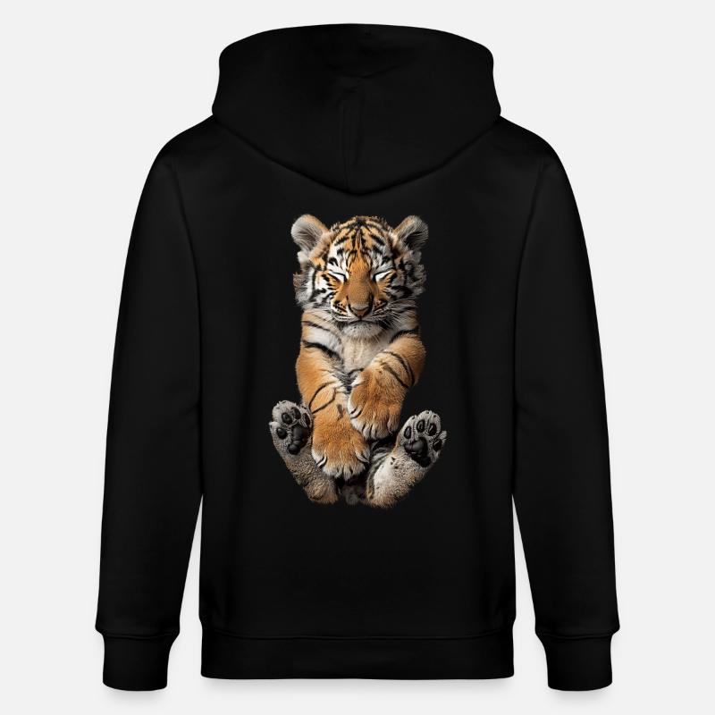 Tiger - Stanley/Stella Unisex Bio-Kapuzenjacke CULTIVATOR  - Schwarz