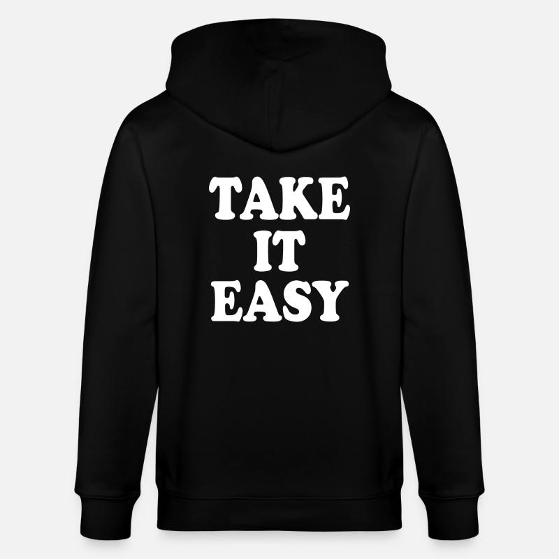 Take it easy - Veste à capuche bio CULTIVATOR Stanley/Stella Unisexe - noir