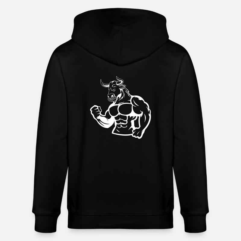 Taureau 1 - Veste à capuche bio CULTIVATOR Stanley/Stella Unisexe - noir