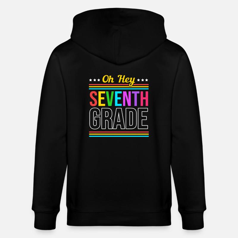 7. Klasse - Stanley/Stella Unisex Bio-Kapuzenjacke CULTIVATOR  - Schwarz