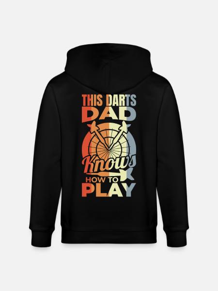 Darts player father - Stanley/Stella CULTIVATOR  Unisex Organic Hooded Jacket - black