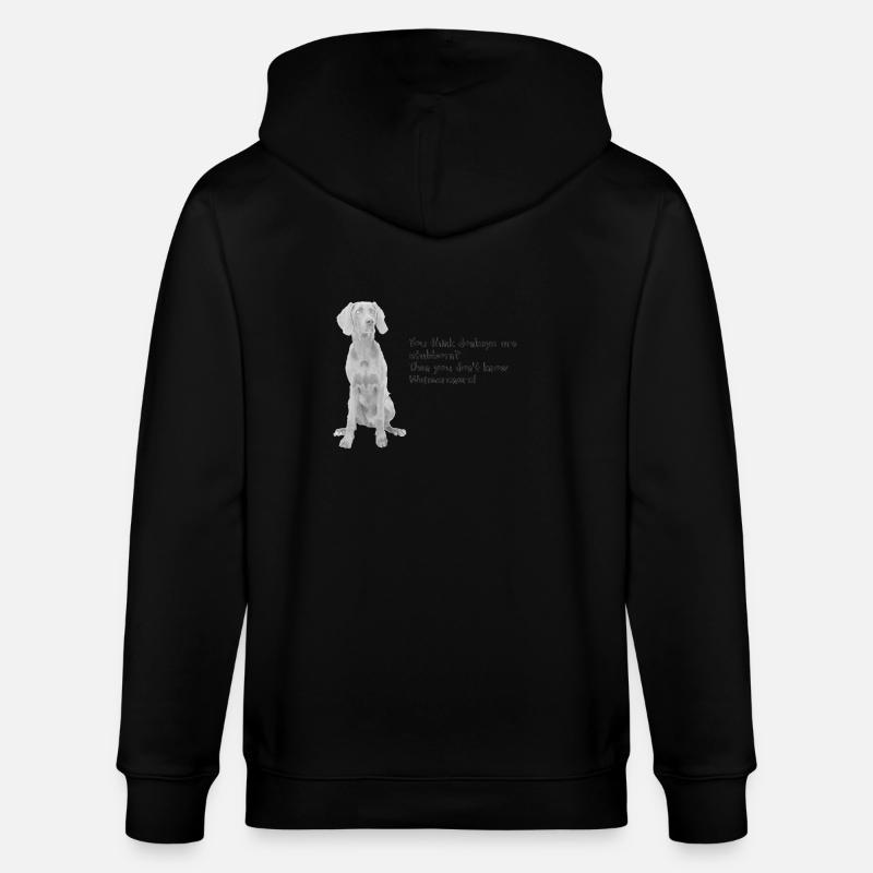 Weimaraner - Veste à capuche bio CULTIVATOR Stanley/Stella Unisexe - noir