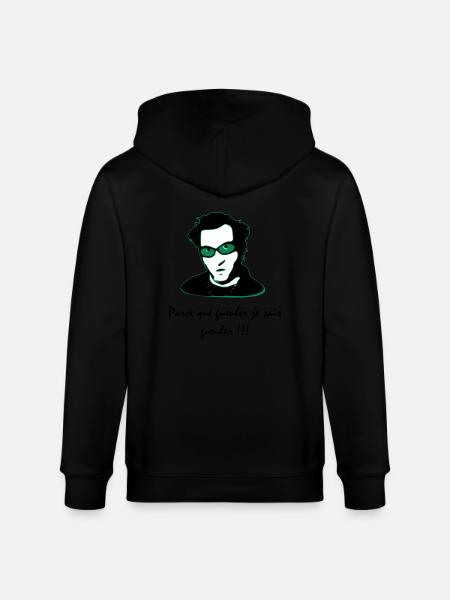 François l'embrouille - Veste à capuche bio CULTIVATOR Stanley/Stella Unisexe - noir