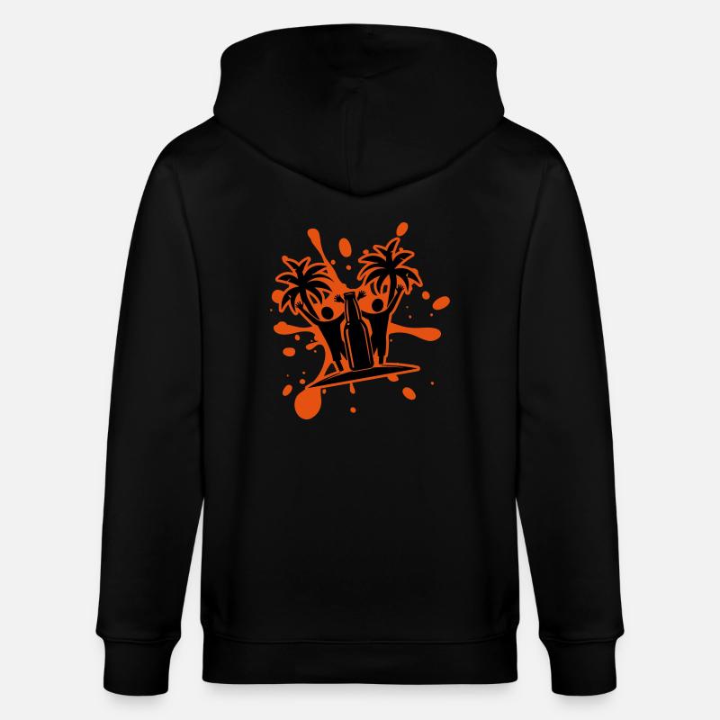 Drinking Beach Party - Stanley/Stella Unisex Bio-Kapuzenjacke CULTIVATOR  - Schwarz