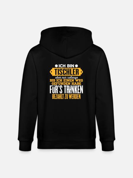 TISCHLER - Stanley/Stella Unisex Bio-Kapuzenjacke CULTIVATOR - Schwarz