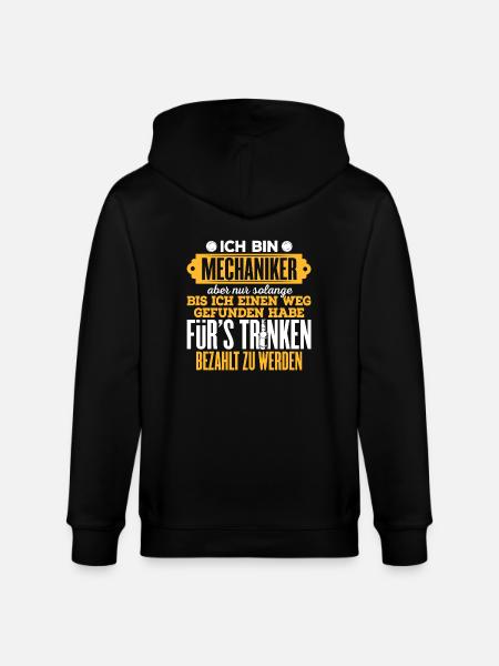 MECHANIKER - Stanley/Stella Unisex Bio-Kapuzenjacke CULTIVATOR  - Schwarz
