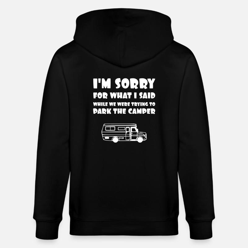 Camper Spruch - Stanley/Stella Unisex Bio-Kapuzenjacke CULTIVATOR  - Schwarz