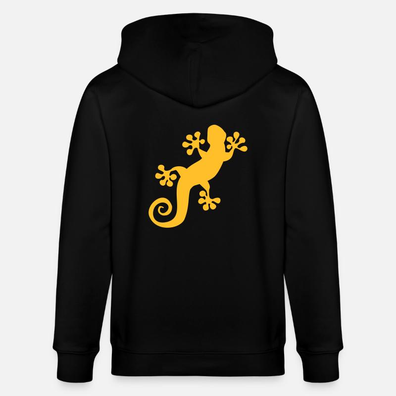 2020 08 06 Gecko - Stanley/Stella Unisex Bio-Kapuzenjacke CULTIVATOR  - Schwarz