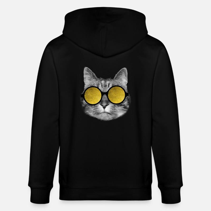 Lunettes de soleil pour chat - Veste à capuche bio CULTIVATOR Stanley/Stella Unisexe - noir