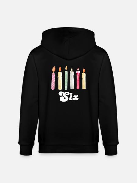 6th Anniversary Candle - Stanley/Stella CULTIVATOR Unisex Organic Hooded Jacket - black