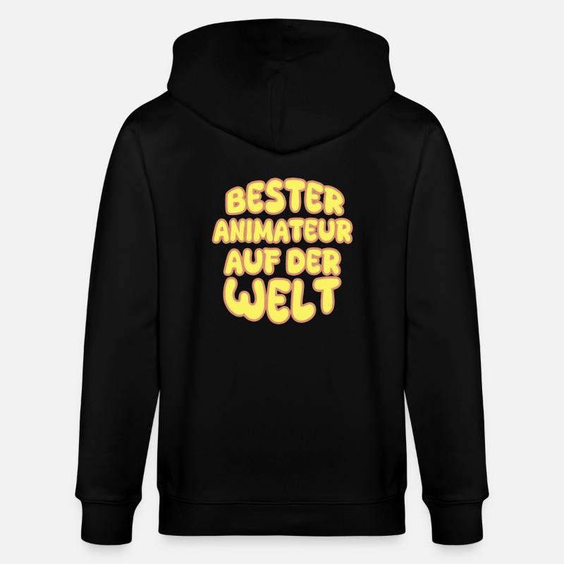 Animateur de vocation - Veste à capuche bio CULTIVATOR Stanley/Stella Unisexe - noir