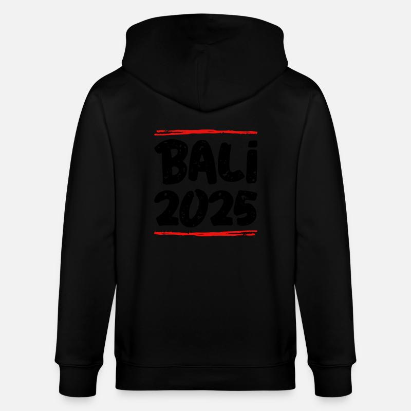 Bali 2025 Spruch - Stanley/Stella Unisex Bio-Kapuzenjacke CULTIVATOR  - Schwarz