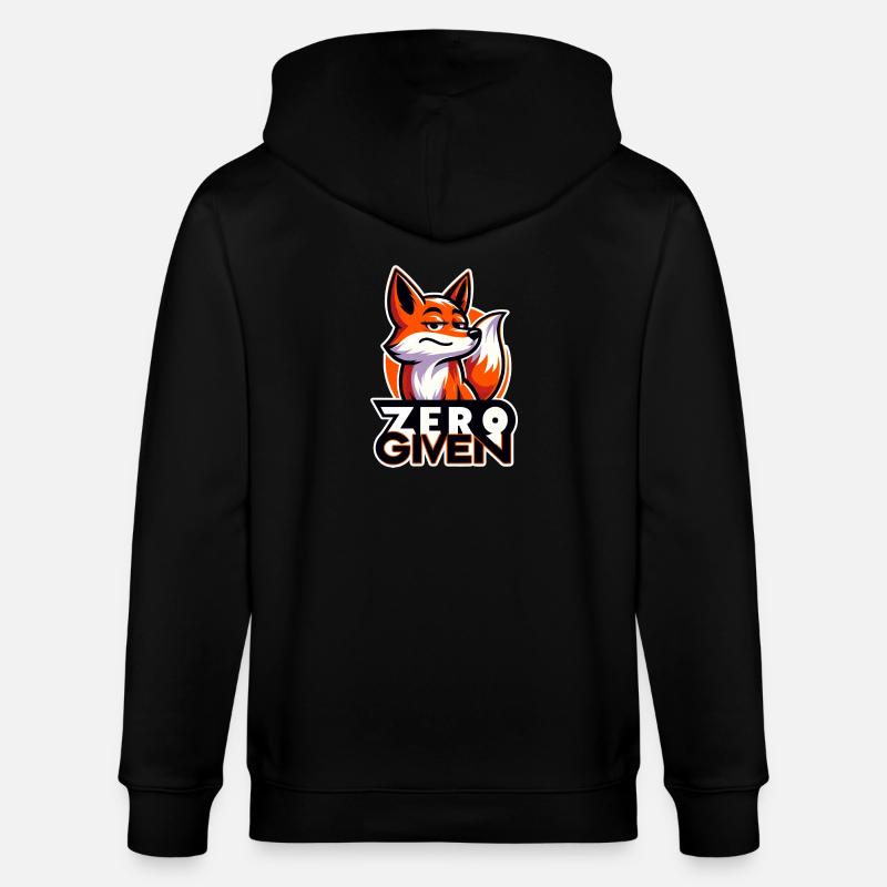 Zero Given - Fuchs Illustration - Stanley/Stella Unisex Bio-Kapuzenjacke CULTIVATOR  - Schwarz