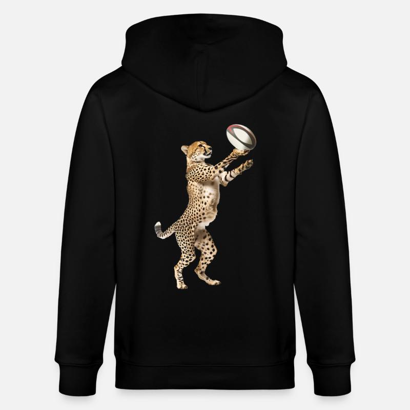 Gepard - Stanley/Stella Unisex Bio-Kapuzenjacke CULTIVATOR - Schwarz