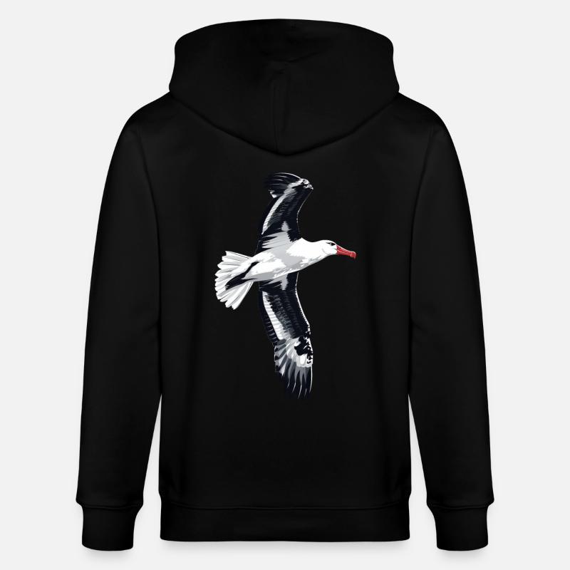 Möwe - Stanley/Stella Unisex Bio-Kapuzenjacke CULTIVATOR  - Schwarz