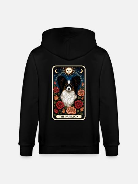 Schmetterling - Stanley/Stella Unisex Bio-Kapuzenjacke CULTIVATOR - Schwarz