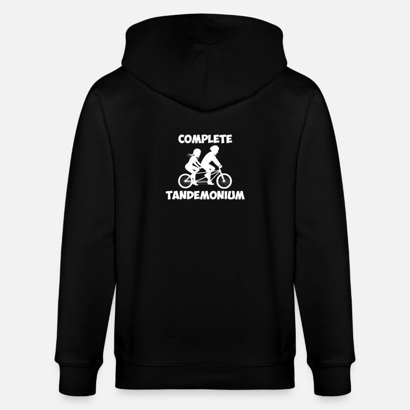 Tandem T-Shirt & Geschenk - Stanley/Stella Unisex Bio-Kapuzenjacke CULTIVATOR - Schwarz