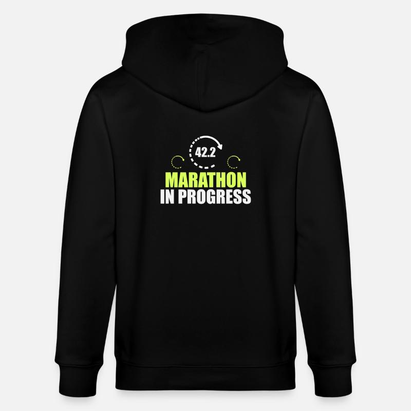Marathon - Stanley/Stella Unisex Bio-Kapuzenjacke CULTIVATOR - Schwarz