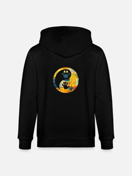 animal welfare - Stanley/Stella CULTIVATOR Unisex Organic Hooded Jacket - black