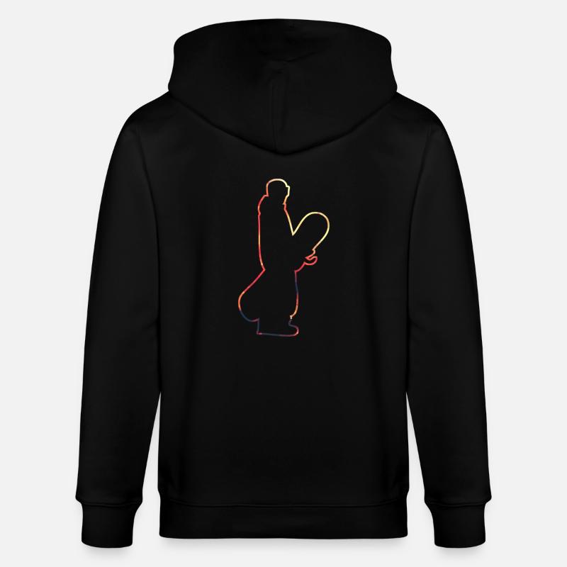 Snowboarder - Stanley/Stella Unisex Bio-Kapuzenjacke CULTIVATOR - Schwarz