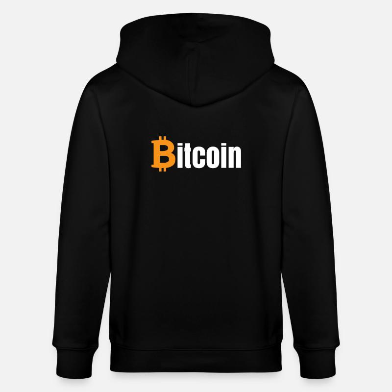 Bitcoin - Stanley/Stella CULTIVATOR  Unisex Organic Hooded Jacket - black