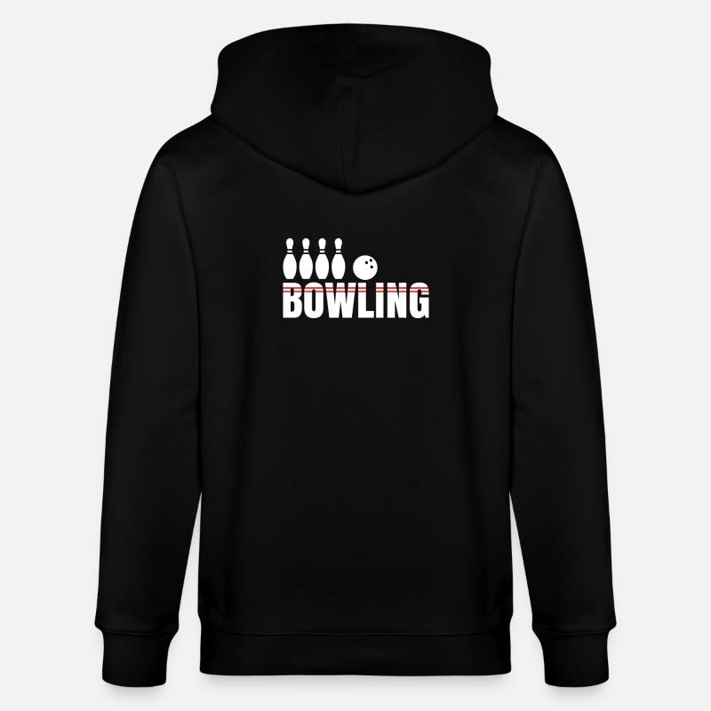 Bowling - Stanley/Stella Unisex Bio-Kapuzenjacke CULTIVATOR  - Schwarz