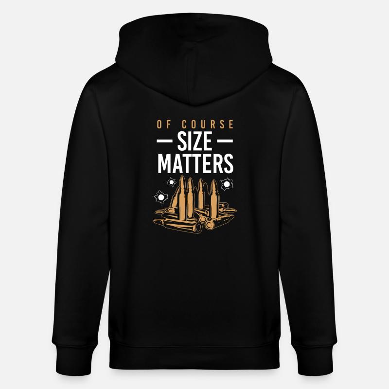 Waffe Schießen Patrone Geschenk - Stanley/Stella Unisex Bio-Kapuzenjacke CULTIVATOR  - Schwarz