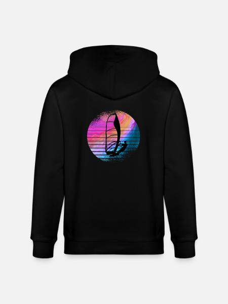 Windsurfing - Stanley/Stella CULTIVATOR  Unisex Organic Hooded Jacket - black