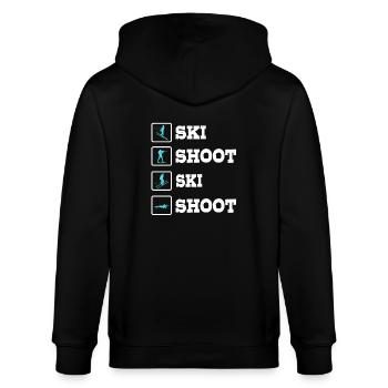 Biathlon - Veste à capuche bio CULTIVATOR Stanley/Stella Unisexe - noir - Dos - Anna (173cm)