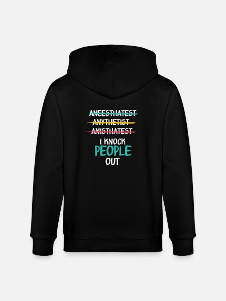 anesthetist - Stanley/Stella CULTIVATOR  Unisex Organic Hooded Jacket - black