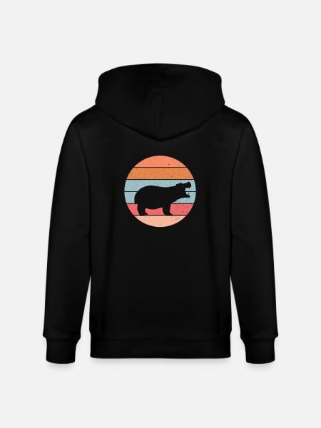 Hippo - Stanley/Stella CULTIVATOR  Unisex Organic Hooded Jacket - black