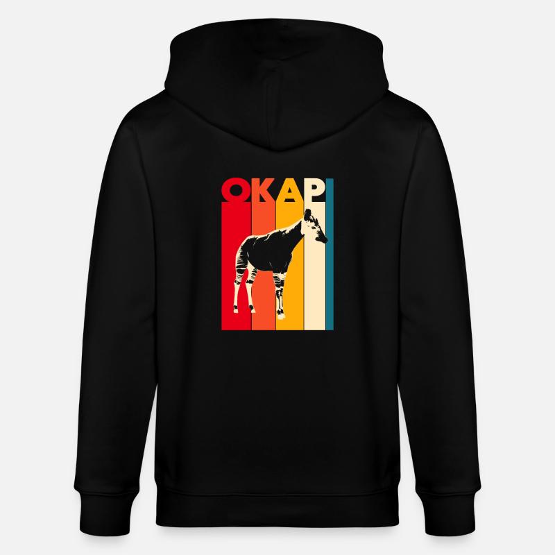 Okapi - Stanley/Stella Unisex Bio-Kapuzenjacke CULTIVATOR  - Schwarz