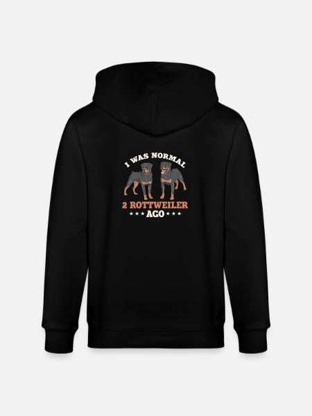 Rottweiler dog lover - Stanley/Stella CULTIVATOR  Unisex Organic Hooded Jacket - black