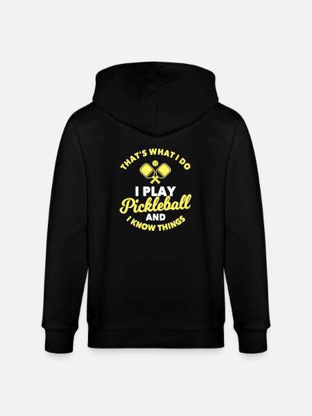 Pickleball - Stanley/Stella CULTIVATOR Unisex Organic Hooded Jacket - black