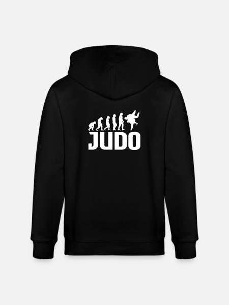 Évolution du judo - Veste à capuche bio CULTIVATOR Stanley/Stella Unisexe - noir