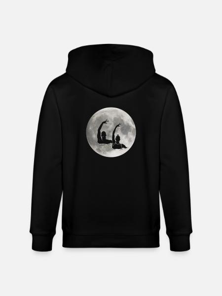 Synchronized swimming - Stanley/Stella CULTIVATOR Unisex Organic Hooded Jacket - black