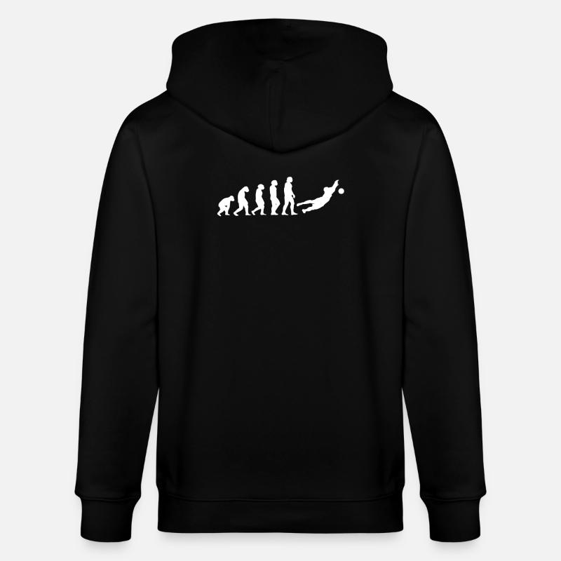 Goalkeeper Evolution - Stanley/Stella CULTIVATOR  Unisex Organic Hooded Jacket - black