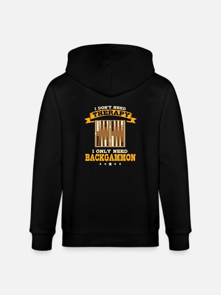 Backgammon Therapy - Stanley/Stella CULTIVATOR Unisex Organic Hooded Jacket - black