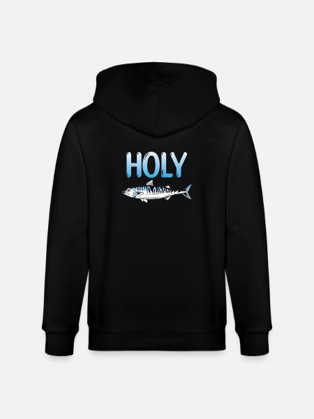 Sacred mackerel - Stanley/Stella CULTIVATOR Unisex Organic Hooded Jacket - black