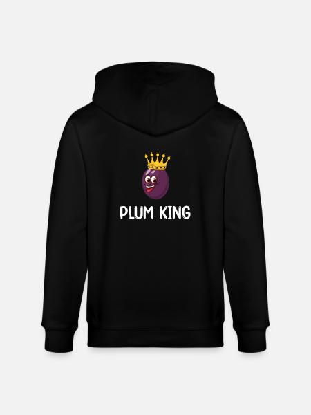 Plum King - Stanley/Stella CULTIVATOR  Unisex Organic Hooded Jacket - black