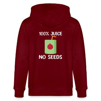 Pomegranate Juice - Stanley/Stella CULTIVATOR  Unisex Organic Hooded Jacket - burgundy - Back - Anna (173cm)