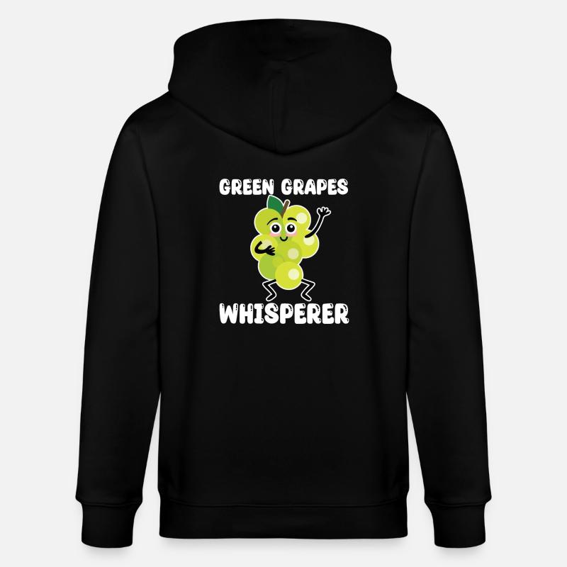 Chuchoteur de raisin vert - Veste à capuche bio CULTIVATOR Stanley/Stella Unisexe - noir