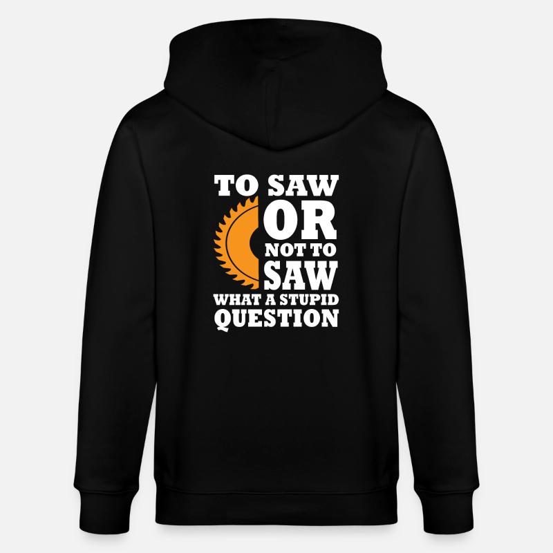 Tischler Geschenk - Stanley/Stella Unisex Bio-Kapuzenjacke CULTIVATOR  - Schwarz