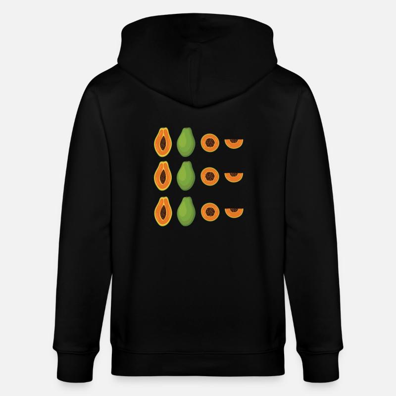 Papaye - Veste à capuche bio CULTIVATOR Stanley/Stella Unisexe - noir