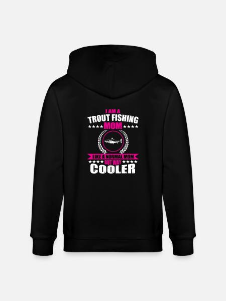 Forellenfischen Mama - Stanley/Stella Unisex Bio-Kapuzenjacke CULTIVATOR  - Schwarz