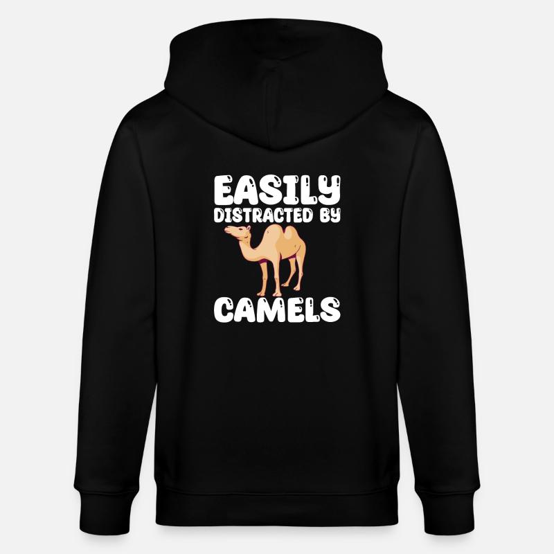 Drôle de T-Shirt Camel - Veste à capuche bio CULTIVATOR Stanley/Stella Unisexe - noir