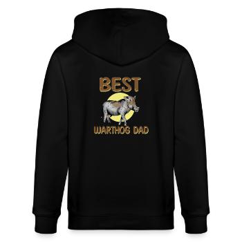 Best Warthog Father - Stanley/Stella CULTIVATOR  Unisex Organic Hooded Jacket - black - Back - Anna (173cm)