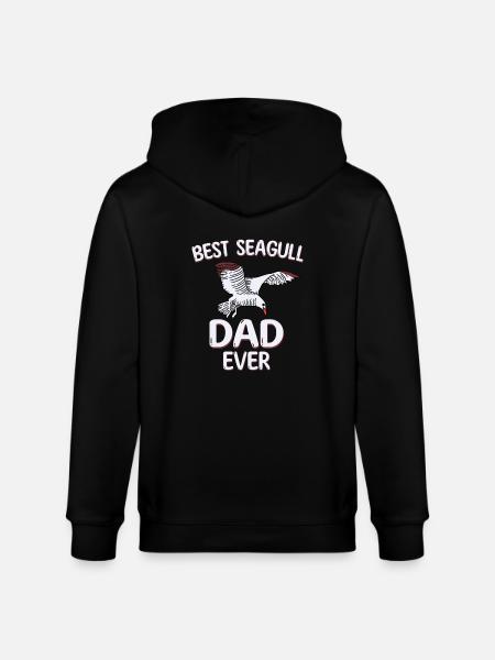 Best Seagull Papa - Stanley/Stella CULTIVATOR  Unisex Organic Hooded Jacket - black
