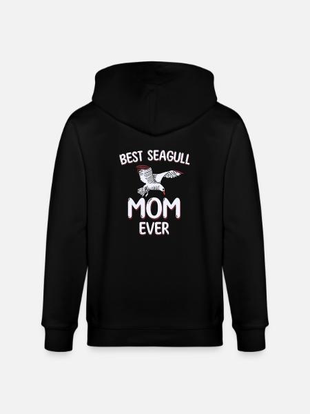 Bästa Seagulls Mama - Ekologisk luvjacka CULTIVATOR unisex från Stanley/Stella - svart
