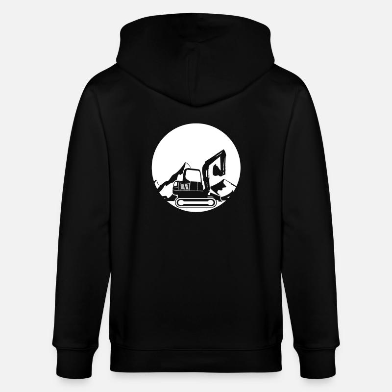 pelle Berg Design - Veste à capuche bio CULTIVATOR Stanley/Stella Unisexe - noir